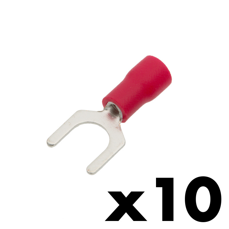 terminal aislado horquilla Ø6.4mm 9A [10 unidades]