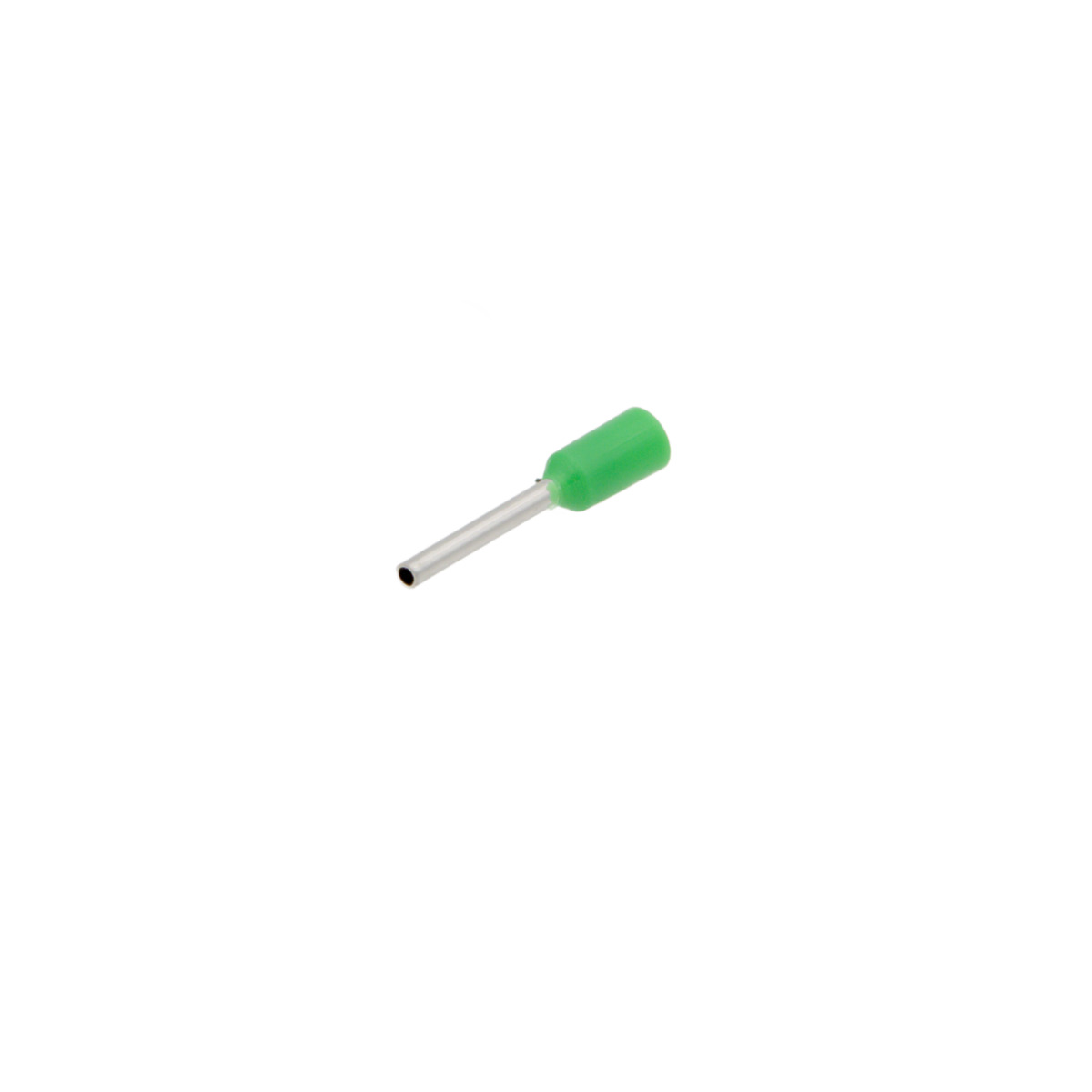 Puntera aislada para cable de 0.34mm² [Verde][AWG 24][100u. Bulk]