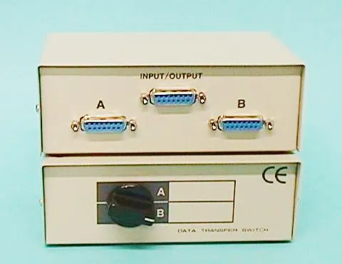 DATA SWITCH manuel DB15 Femelle,  2x1