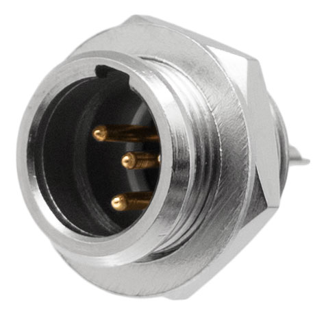 Connector Mini XLR Mascle 4P per a Xassís
