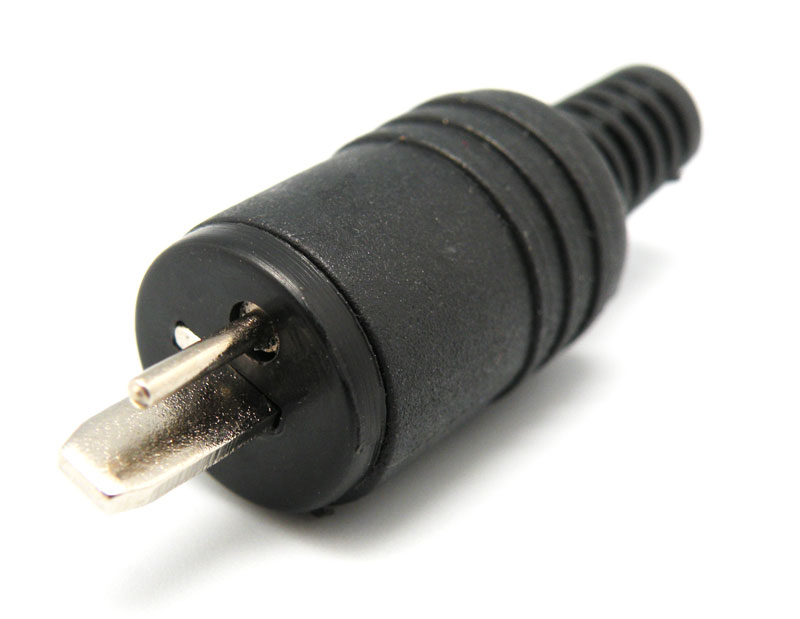 Conector DIN de 2 pines para altavoz con terminales de tornillo