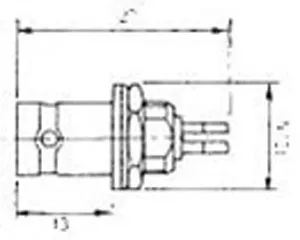TWIN-BNC HEMBRA CHASIS — imagen 2