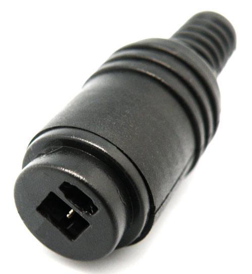 Conector hembra DIN de 2 pines para altavoz con terminales de tornillo