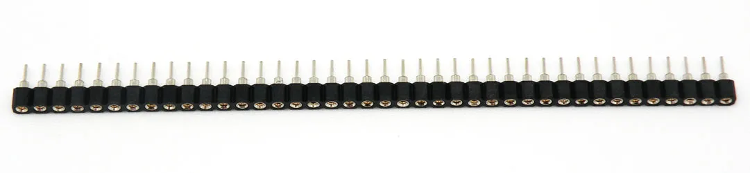 2.54mm TIRA DE 40 PINS HEMBRA, TORNEADA