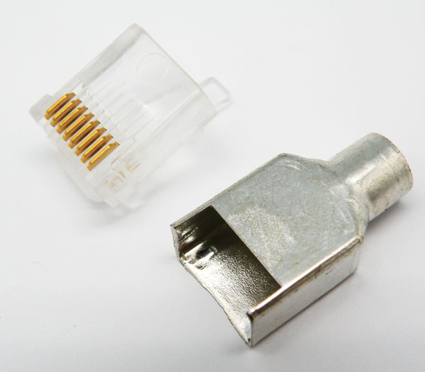 RJ45 MOLEX Cat.5e FTP(BLINDÉ) 8P8C 50U"