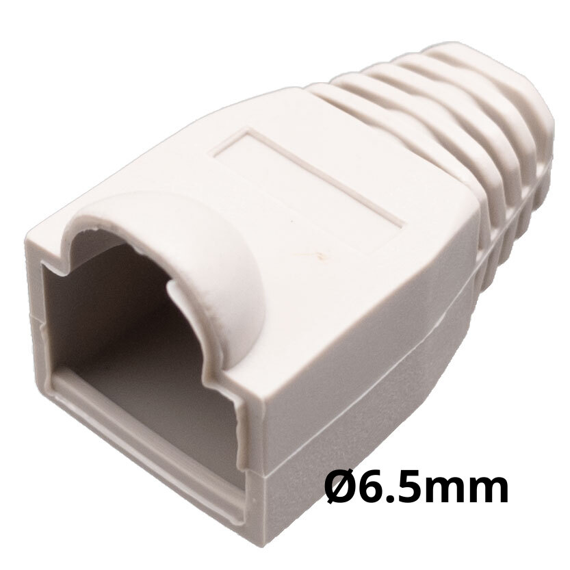 Capuchón protector para conector RJ45 para cable de Ø6.5mm con burbuja, Gris