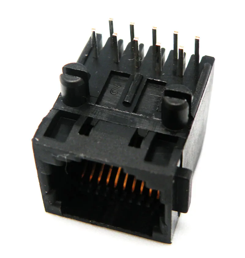 Base RJ48 (10P10C) para PCB, acodada