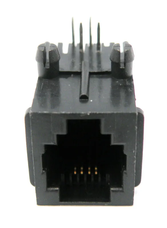 Base RJ11 (6P4C) para PCB, acodada