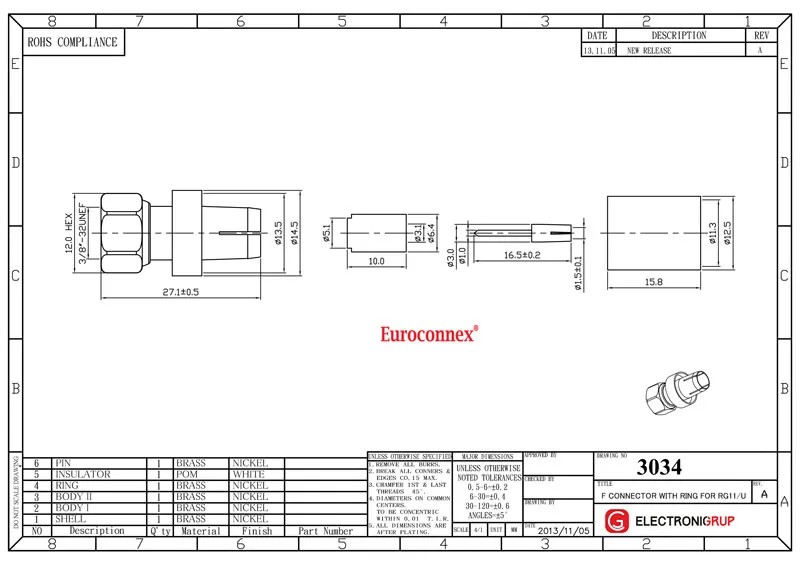 RG213, F MACHO CRIMPAR — imagen 2