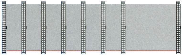 CABLE PLANO INTERNO PARA SCSI, CON CONECTORES IDC 50 PINES HEMBRA * 2, 0.45m