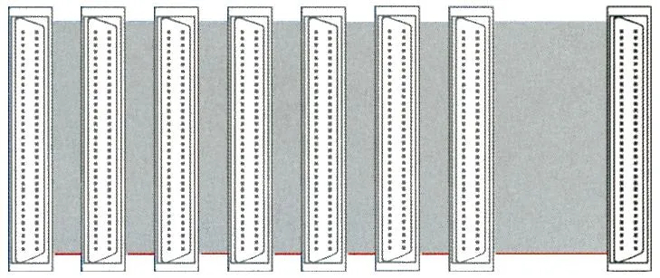 CABLE PLANO INTERNO, SCSI-III HPDB68M * 2, 0.45m