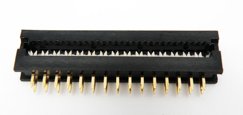 30C. I.D.C MACHO PARA CABLE PLANO, 2.54mm, DIRECTO A PLACA