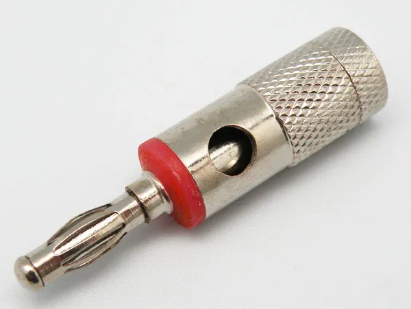 BANANA MACHO, NIQUEL, PARA CABLE DE 4mm