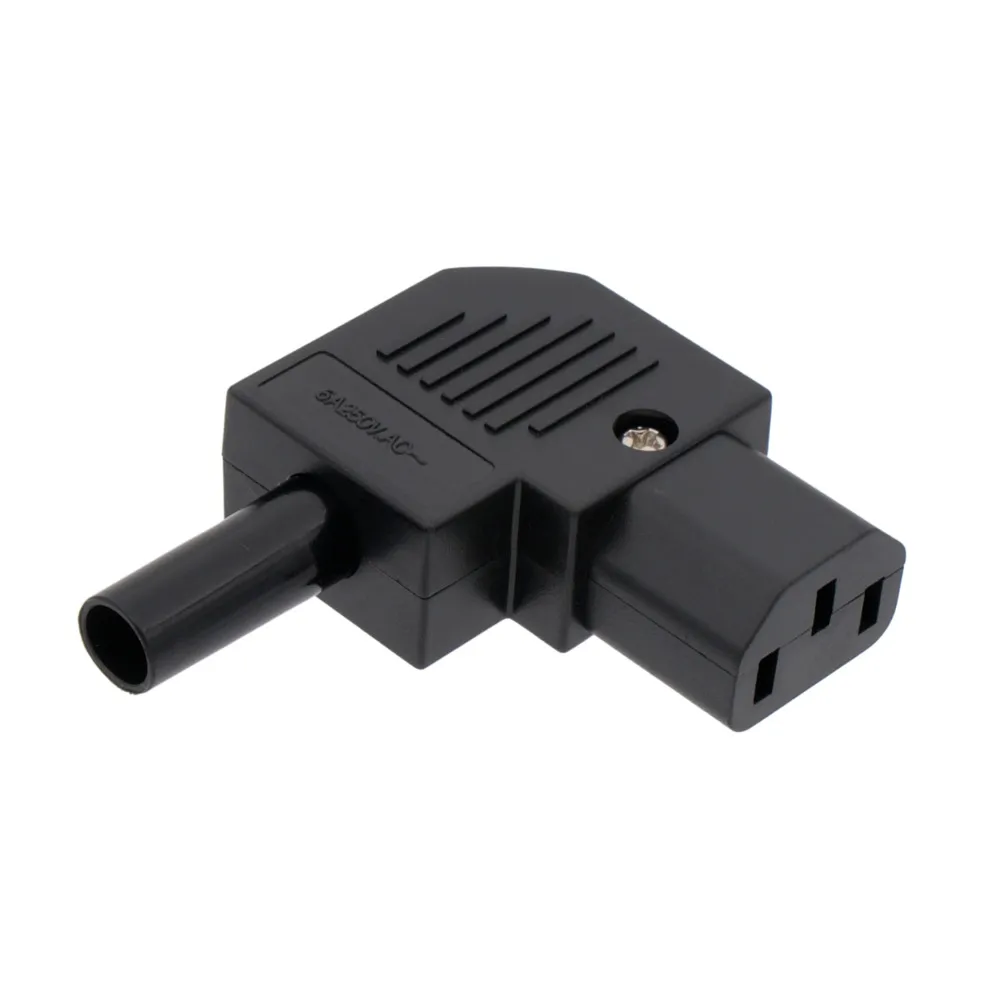 IEC C13 (Hembra) conector acodado
