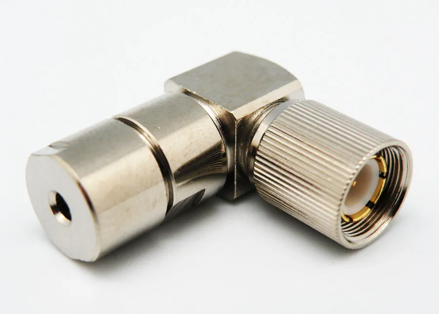 RG-179U, 1.6/5.6 Macho Coated Right Angle Clamp