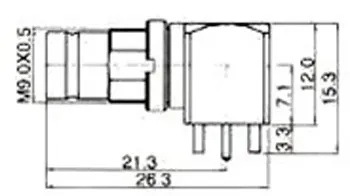 1.6/5.6  HEMBRA ACODADA, PARA CIRCUITO IMPRESO — imagen 2