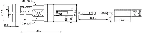 Conector 1.6/5.6 HEMBRA CRIMPAR, para FLEX 5 — imagen 2