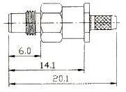 SMC HEMBRA CRIMPAR, RG-174 — imagen 2