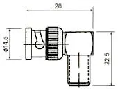 BNC MACHO- F HEMBRA, ACODADO — imagen 2