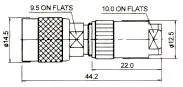 TNC MACHO PARA CABLE 8mm — imagen 2