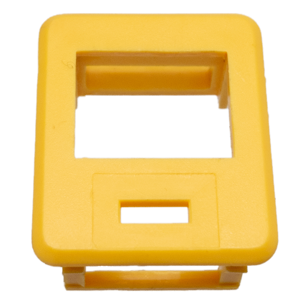 SOPORTE DE COLOR PARA PATCH PANEL VACIO, AMARILLO