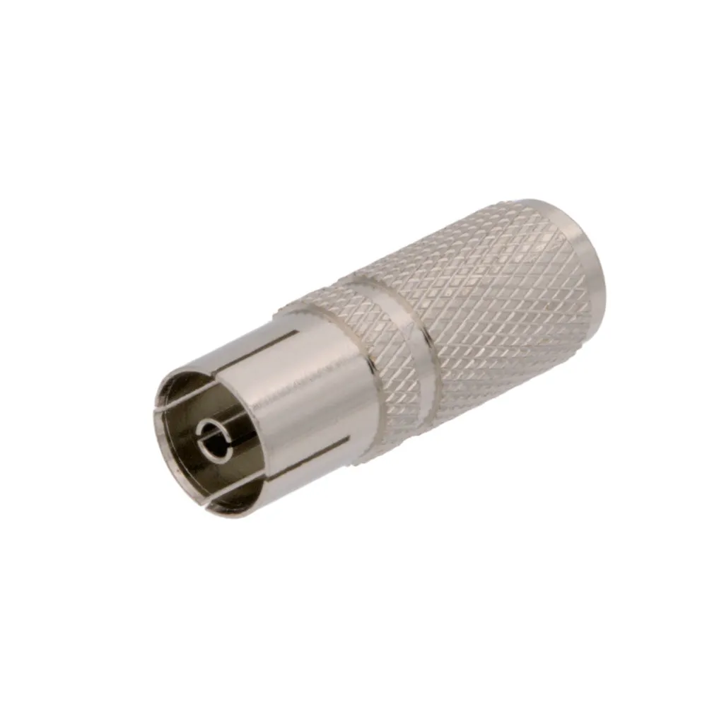 CONECTOR TV HEMBRA ROSCAR, METALICO, RECTO, RG-6, 5C2V — imagen 2
