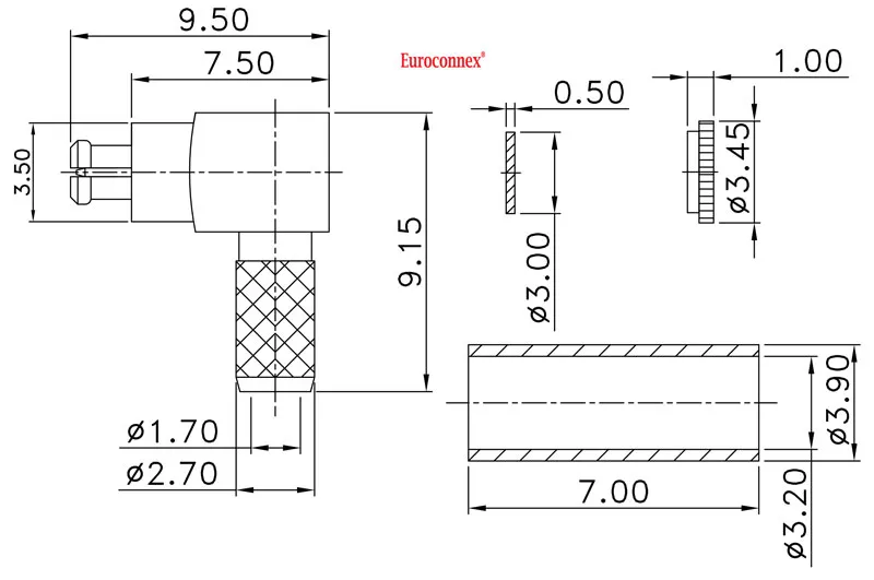 MC-CARD, MACHO CRIMPAR, RG-174 — imagen 2
