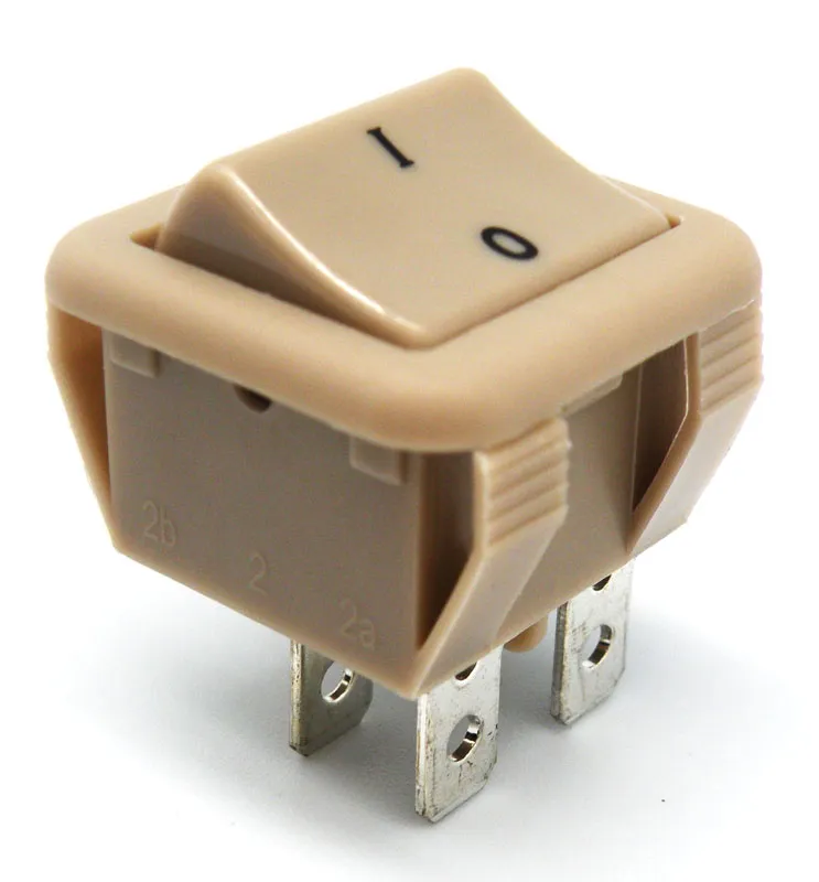 4P. Rocker Switch On-Off, 125V. 16A (250V.- 16A)