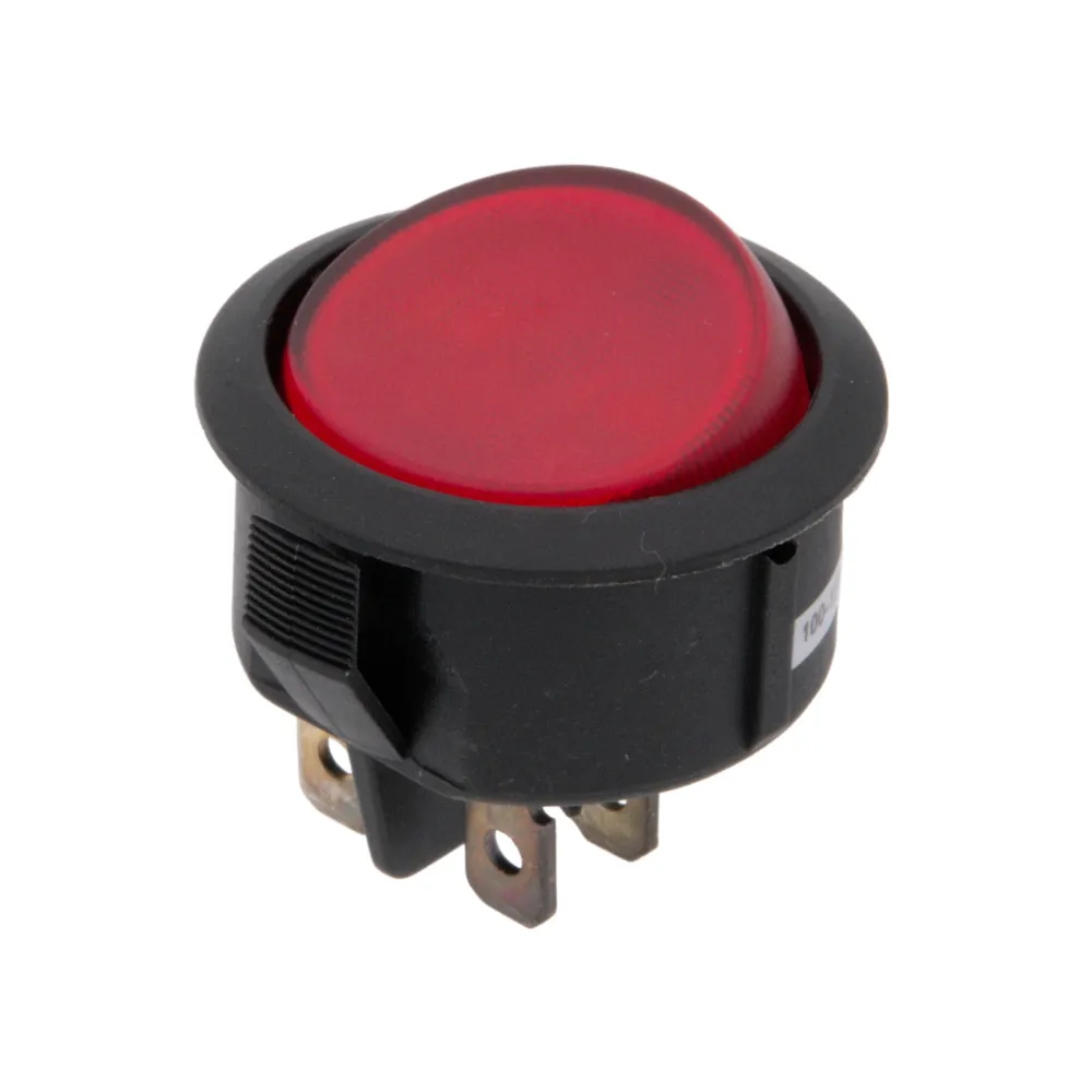 4P. ON-OFF ROCKER SWITCH, Ø30mm, 125V. 8A (250V. 8A)