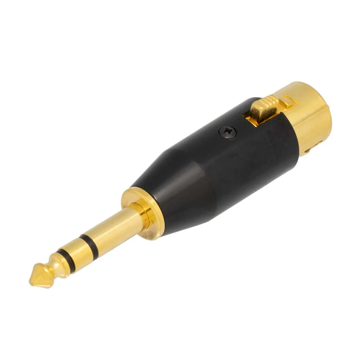 3P. MICRO HEMBRA a 6,4 ESTEREO MACHO, DORADO — imagen 2