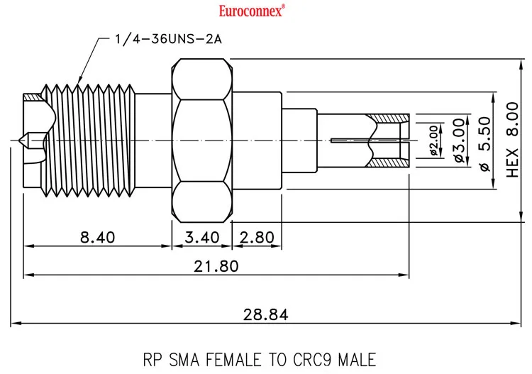CRC9 MACHO A R/P SMA HEMBRA — imagen 2