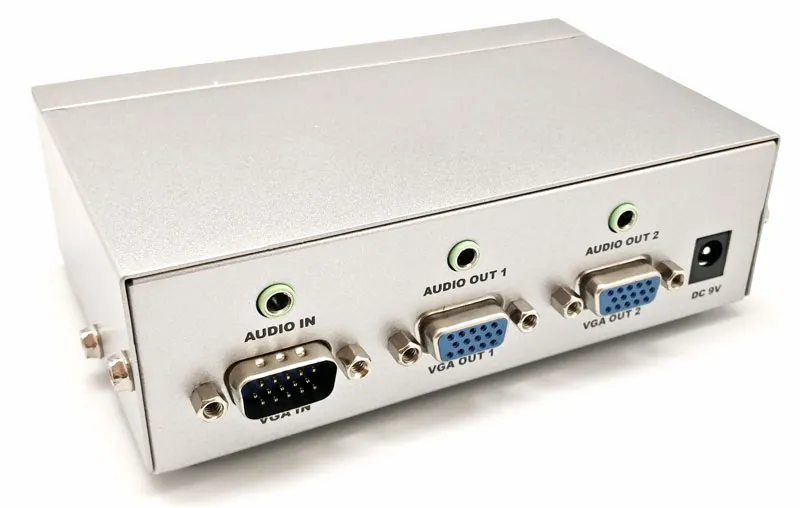 VGA SPLITTER 1x2 + audio, 350Mhz