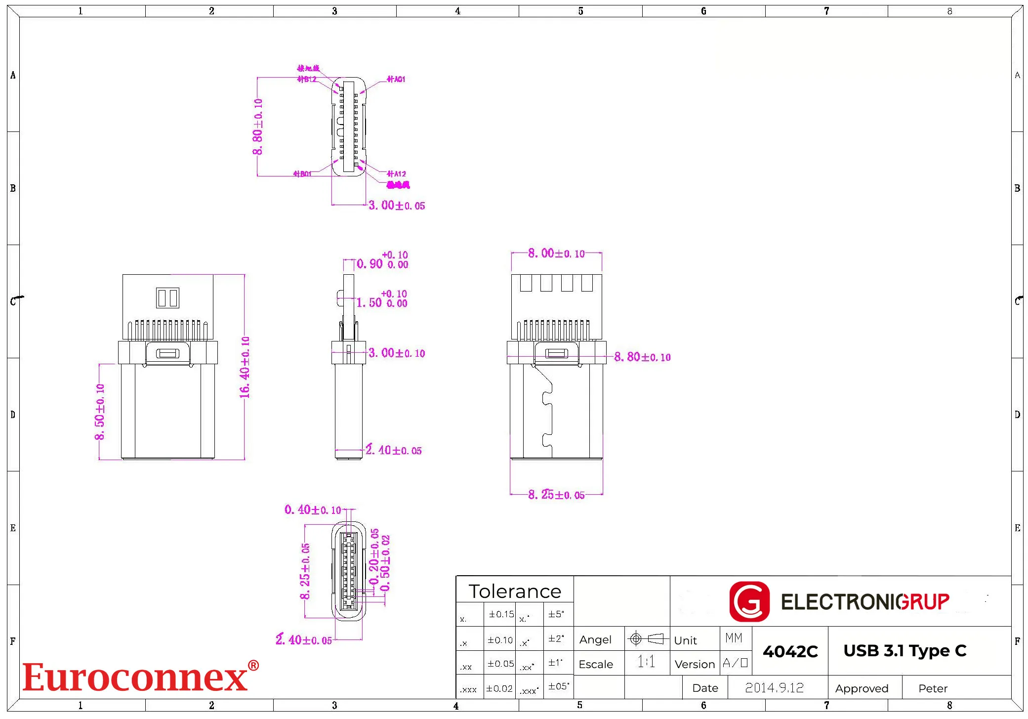 USB C 3.1 macho aereo — imagen 2