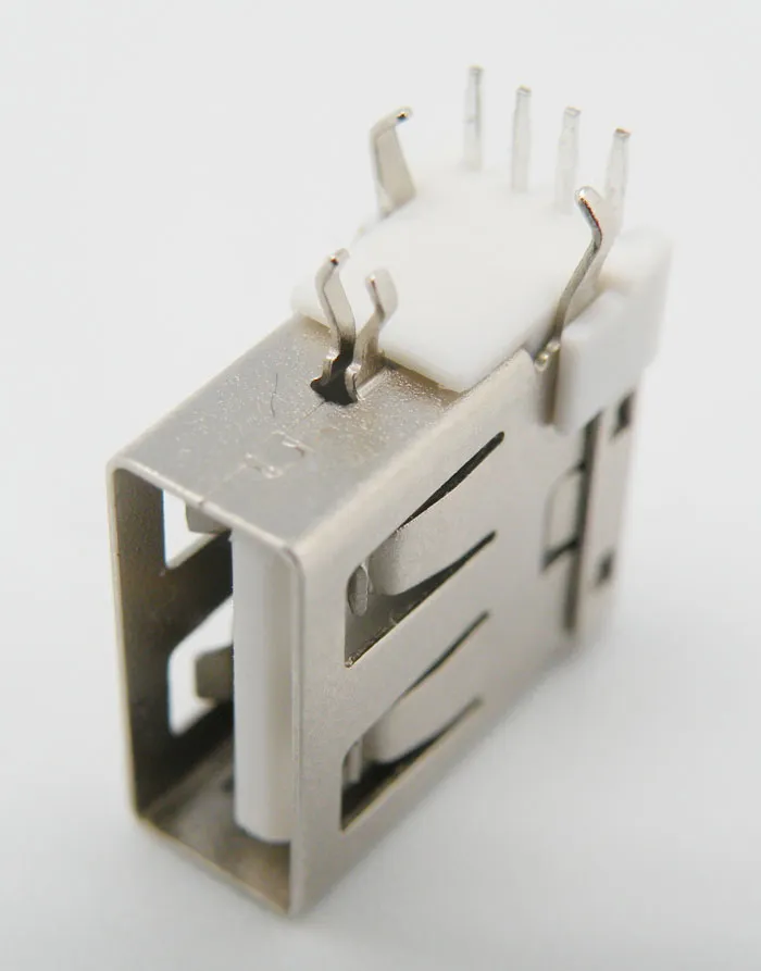 USB 2.0 Female, 4-Pin, Right Angle