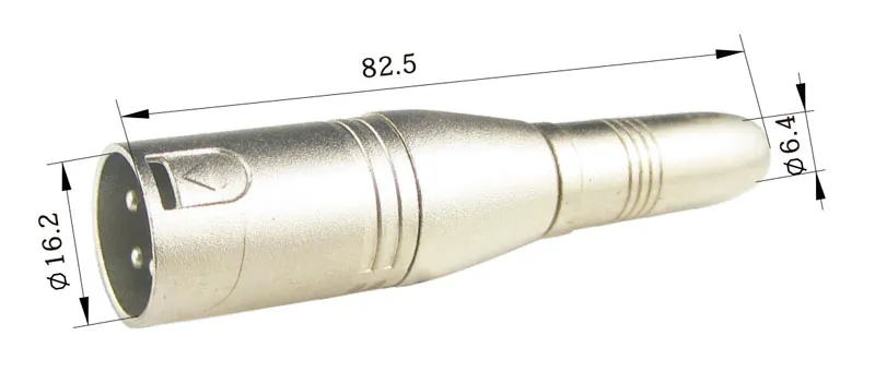6.4mm Jack Estereo Hembra a 3p XLR Macho — imagen 2