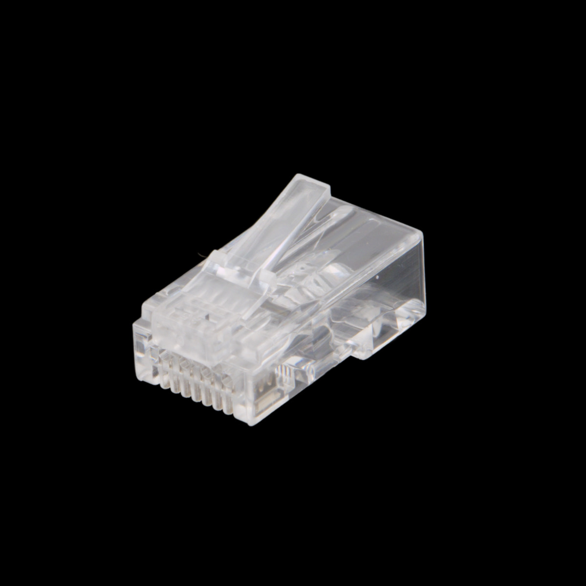RJ45 Cat.6 8P8C pass-through cable in 1 row 1.1mm