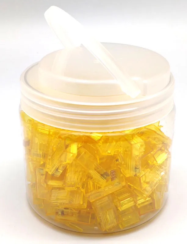 UTP Cat. 6 RJ45, SIN GUIAS, Amarillo — imagen 2