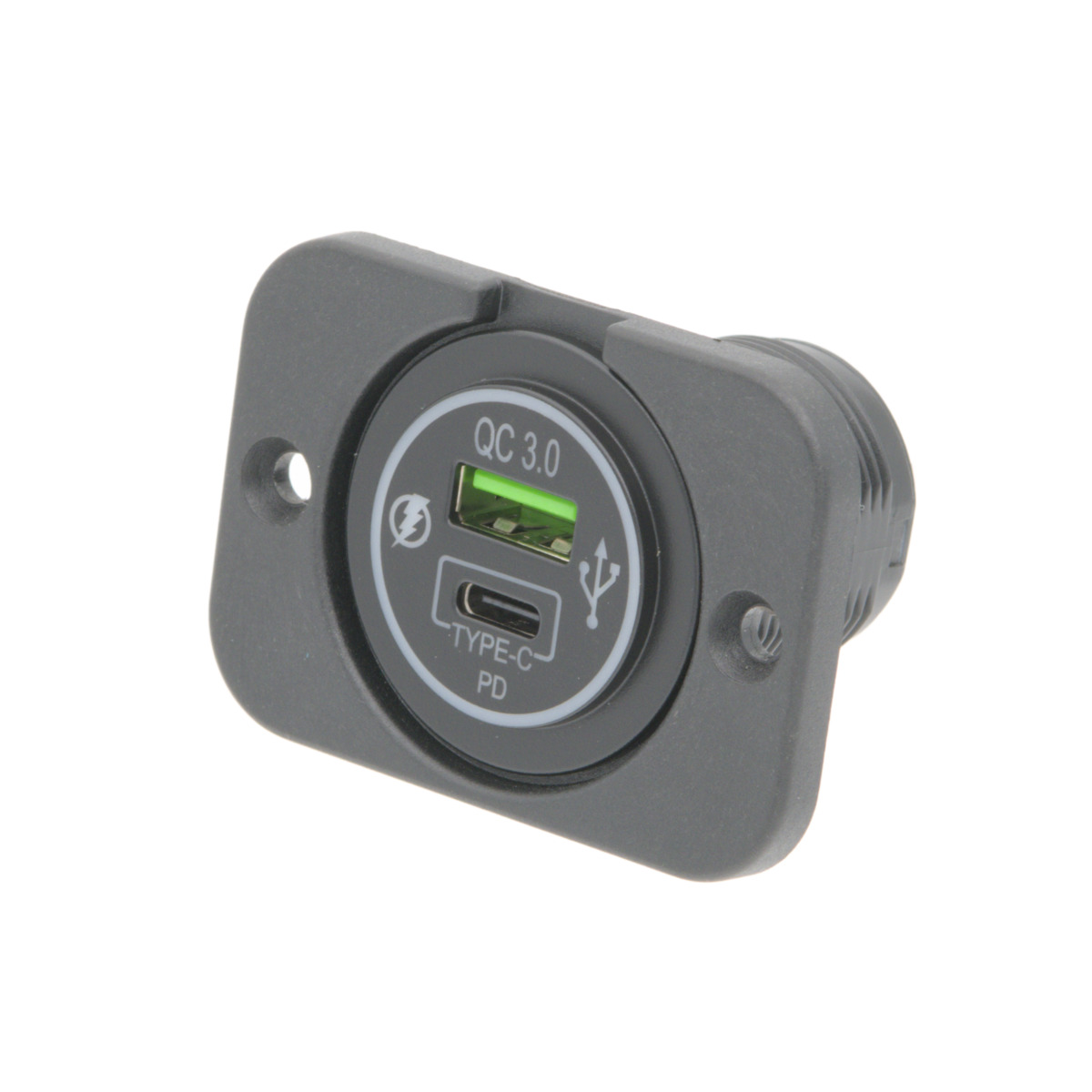 Base de alimentacion para panel USB-A y USB-C PD [36W]