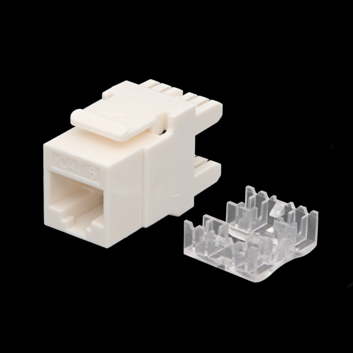 Keystone Jack 180º Cat.6 8P8C, blanco