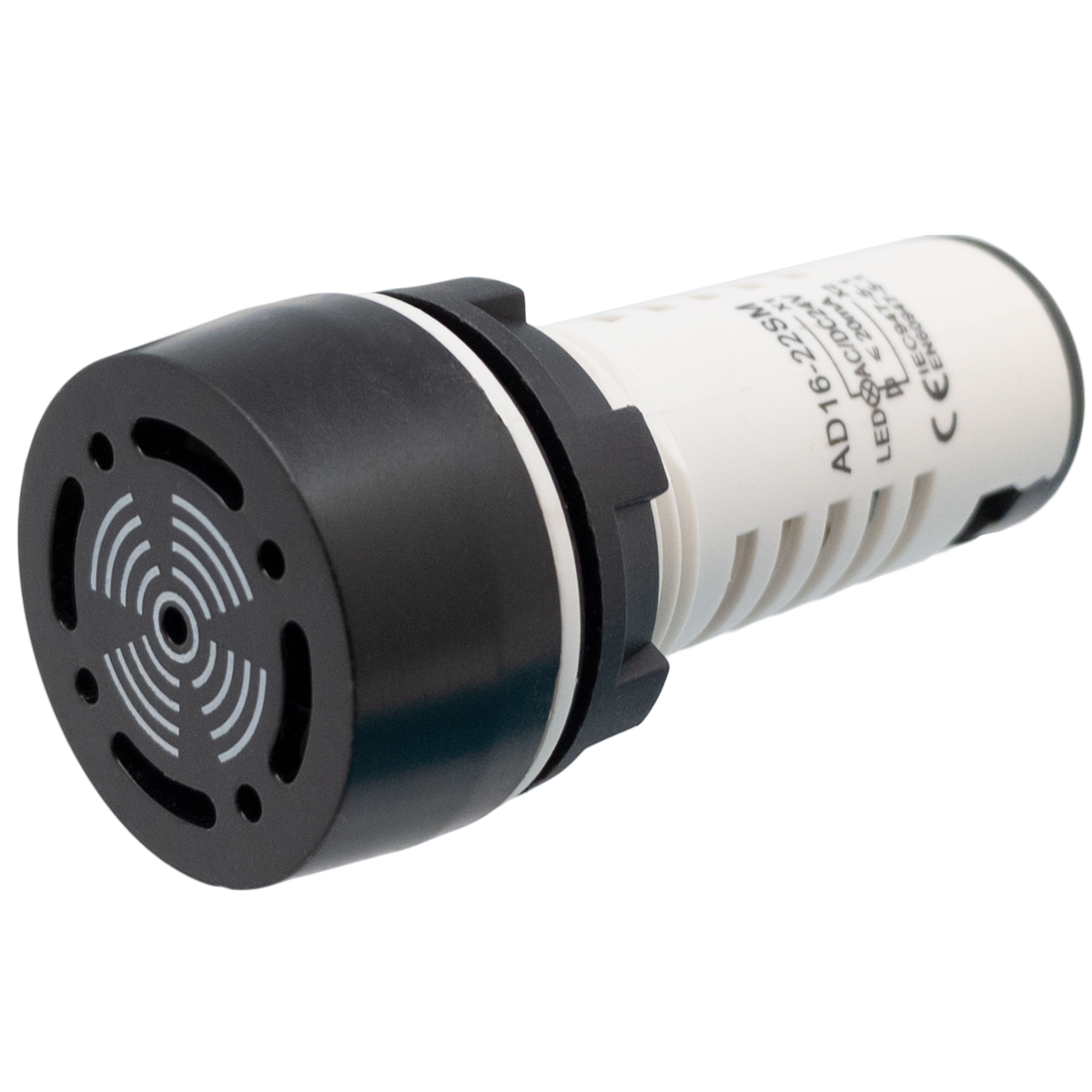 Zumbador industrial para panel 80dB, 22mm, 230V | Señal Intermitente