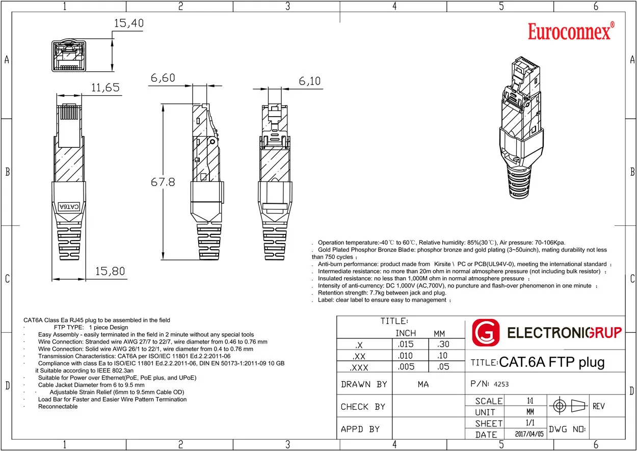 Cat.6A UTP manual — imagen 2