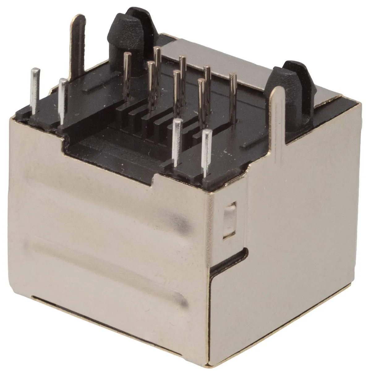 Base de RJ45 blindada para chasis 90º con LEDs — imagen 3