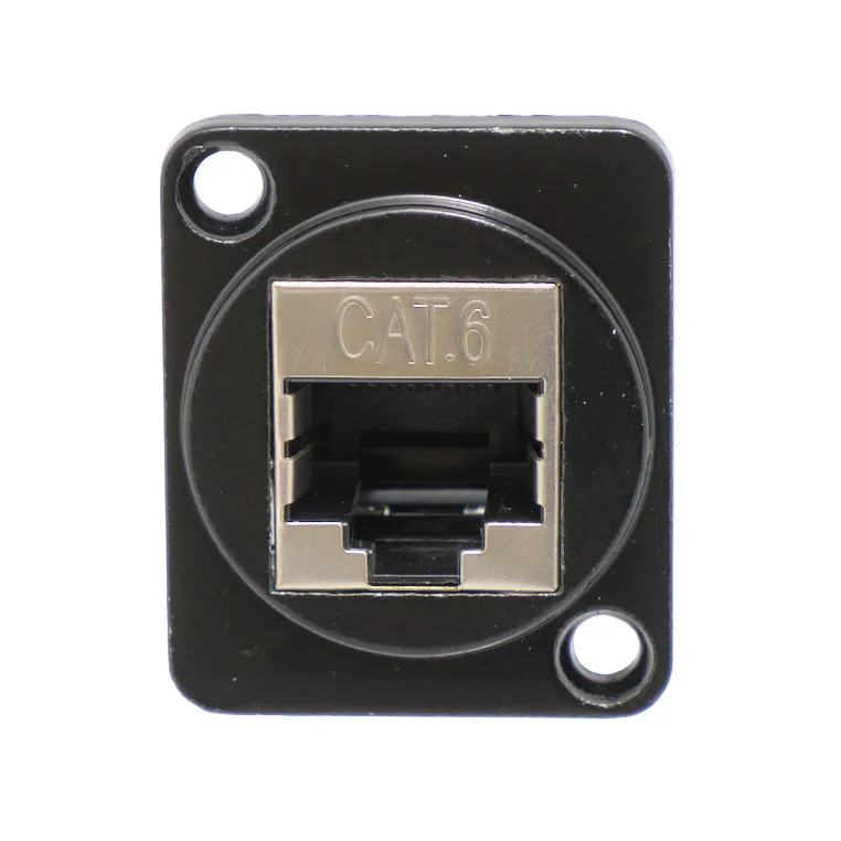 Empalme RJ45 doble hembra para panel/chasis — imagen 3