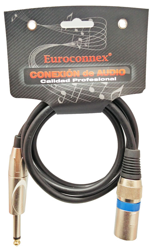 XLR MA.- 6,35 MONO MA., 1,0m.