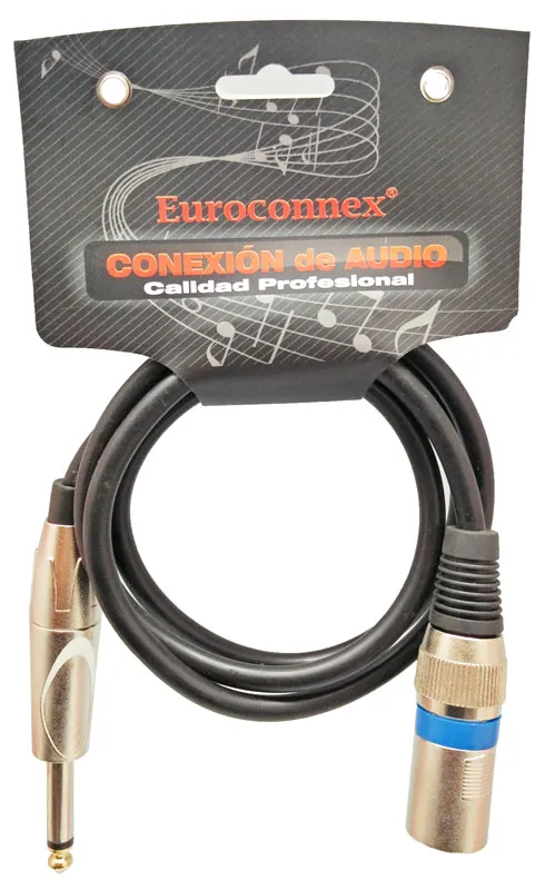 XLR MA.- 6,35 MONO MA., 1,0m.