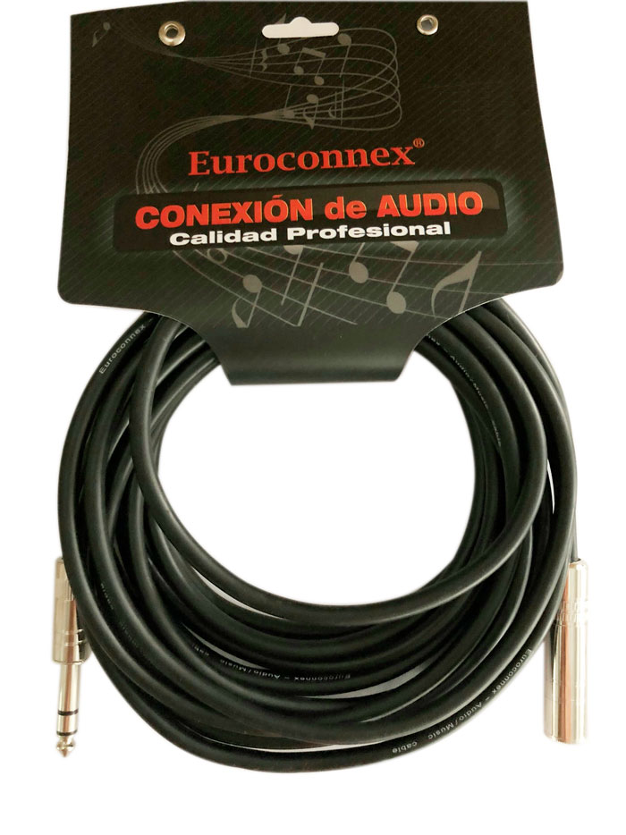6,35mm Estereo Ma a 6.35mm Estereo Hembra, 5m