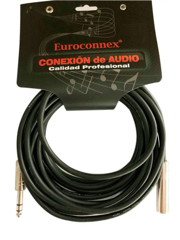 6,35mm Estereo Ma a 6.35mm Estereo Hembra, 5m
