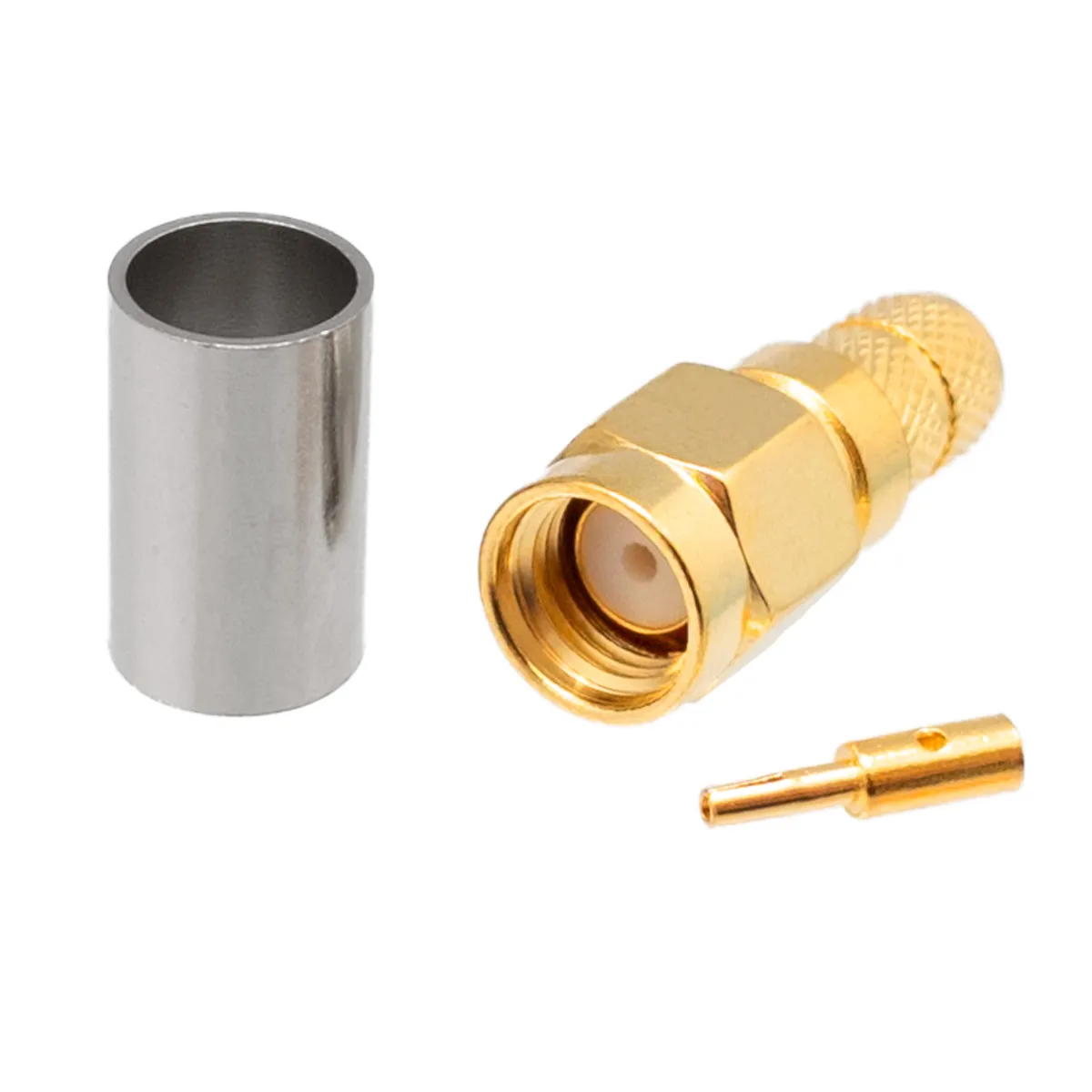 LMR240, RP-SMA Male Crimp Type, PTFE