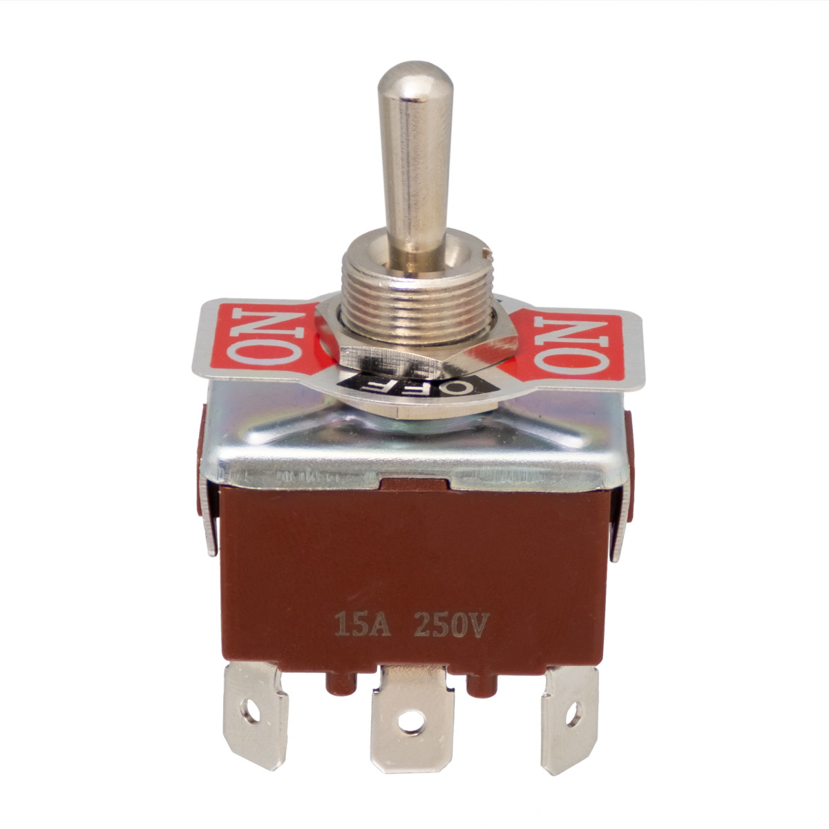 INTERRUPTOR 6P. CON RETORNO, ON-OFF-(ON), 250V/15A