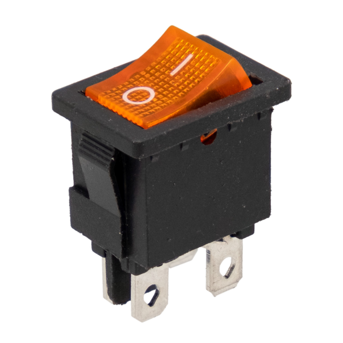 Interruptor luminoso Amarillo 4P. ON-OFF, 12V